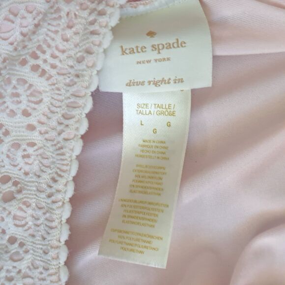 Kate Spade Pink Lace One Piece Swimsuit - Picture 7 of 9